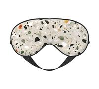 Máscaras para los ojos, máscara para dormir ajustable, cubierta para los ojos, cubierta para sombra para dormir, trabajo por turnos,Terrazo