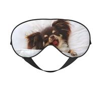 Máscaras para los ojos, máscara para dormir ajustable, cubierta para los ojos, cubierta para sombra para dormir, trabajo por turnos,lindo, chihuahua, perro, animal