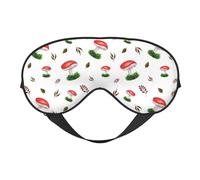Máscaras para los ojos, máscara para dormir ajustable, cubierta para los ojos, cubierta para sombra para dormir, trabajo por turnos,Setas Rojas De Otoño
