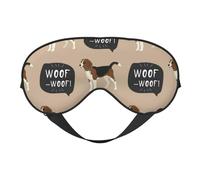 Máscaras para los ojos, máscara para dormir ajustable, cubierta para los ojos, cubierta para sombra para dormir, trabajo por turnos,Guau Beagle