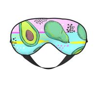 Máscaras para los ojos, máscara para dormir ajustable, cubierta para los ojos, cubierta para sombra para dormir, trabajo por turnos,Aguacate Dibujo Mano Colorido