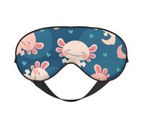 Máscaras para los ojos, máscara para dormir ajustable, cubierta para los ojos, cubierta para sombra para dormir, trabajo por turnos,ajolote kawaii