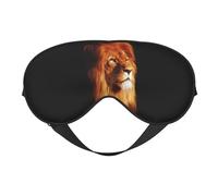 Máscaras para los ojos, máscara para dormir ajustable, cubierta para los ojos, cubierta para sombra para dormir, trabajo por turnos,Cara de león enojado