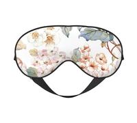 Máscaras para los ojos, máscara para dormir ajustable, cubierta para los ojos, cubierta para sombra para dormir, trabajo por turnos,Flor Acuarela Pastel Botánico Rosa