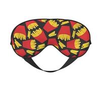 Máscaras para los ojos, máscara para dormir ajustable, cubierta para los ojos, cubierta para sombra para dormir, trabajo por turnos,Papas fritas