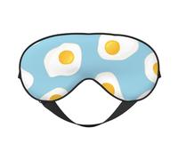 Máscaras para los ojos, máscara para dormir ajustable, cubierta para los ojos, cubierta para sombra para dormir, trabajo por turnos,Patrones sin fisuras de huevos fritos