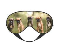Máscaras para los ojos, máscara para dormir ajustable, cubierta para los ojos, cubierta para sombra para dormir, trabajo por turnos,Perros Boxer Cachorros Mascotas Perros De Familia