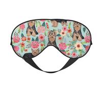 Máscaras para los ojos, máscara para dormir ajustable, cubierta para los ojos, cubierta para sombra para dormir, trabajo por turnos,yorkie