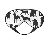 Máscaras para los ojos, máscara para dormir ajustable, cubierta para los ojos, cubierta para sombra para dormir, trabajo por turnos,Bosquejo del perro Weimaraner