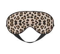 Máscaras para los ojos, máscara para dormir ajustable, cubierta para los ojos, cubierta para sombra para dormir, trabajo por turnos,Patrón de estampado de leopardo