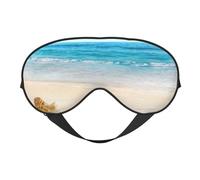 Máscaras para los ojos, máscara para dormir ajustable, cubierta para los ojos, cubierta para sombra para dormir, trabajo por turnos,Arena de conchas marinas