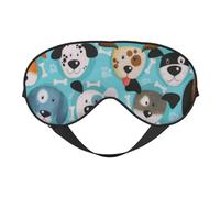 Máscaras para los ojos, máscara para dormir ajustable, cubierta para los ojos, cubierta para sombra para dormir, trabajo por turnos,perros lindos