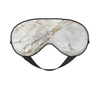 Máscaras para los ojos, máscara para dormir ajustable, cubierta para los ojos, cubierta para sombra para dormir, trabajo por turnos,Blanco Gris Plata Oro Perlado Pincel Mármol