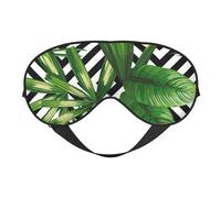 Máscaras para los ojos, máscara para dormir ajustable, cubierta para los ojos, cubierta para sombra para dormir, trabajo por turnos,Hojas Verdes De Palmera Planta Tropical