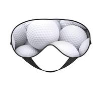 Máscaras para los ojos, máscara para dormir ajustable, cubierta para los ojos, cubierta para sombra para dormir, trabajo por turnos,Patrón de pelotas de golf 3D