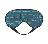 Máscaras para los ojos, máscara para dormir ajustable, cubierta para los ojos, cubierta para sombra para dormir, trabajo por turnos,Fórmula matemática impresa