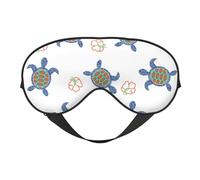 Máscaras para los ojos, máscara para dormir ajustable, cubierta para los ojos, cubierta para sombra para dormir, trabajo por turnos,Patrones sin fisuras decorativos de tortuga