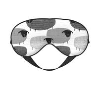 Máscaras para los ojos, máscara para dormir ajustable, cubierta para los ojos, cubierta para sombra para dormir, trabajo por turnos,Ovejas divertidas sobre fondo gris