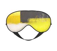 Máscaras para los ojos, máscara para dormir ajustable, cubierta para los ojos, cubierta para sombra para dormir, trabajo por turnos,Resumen gris y amarillo simplemente moderno