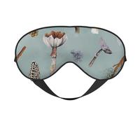 Máscaras para los ojos, máscara para dormir ajustable, cubierta para los ojos, cubierta para sombra para dormir, trabajo por turnos,Fiesta de recolección de setas