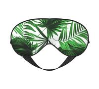 Máscaras para los ojos, máscara para dormir ajustable, cubierta para los ojos, cubierta para sombra para dormir, trabajo por turnos,Estampado de hoja de palma