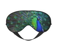 Máscaras para los ojos, máscara para dormir ajustable, cubierta para los ojos, cubierta para sombra para dormir, trabajo por turnos,hermoso pavo real