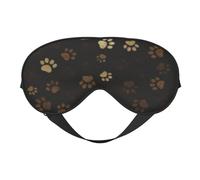 Máscaras para los ojos, máscara para dormir ajustable, cubierta para los ojos, cubierta para sombra para dormir, trabajo por turnos,Barro con estampado de patas