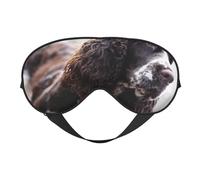 Máscaras para los ojos, máscara para dormir ajustable, cubierta para los ojos, cubierta para sombra para dormir, trabajo por turnos,Cocker Spaniel Inglés Perros Rizados Blanco Pardusco
