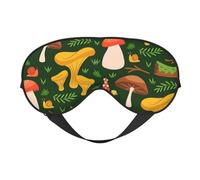 Máscaras para los ojos, máscara para dormir ajustable, cubierta para los ojos, cubierta para sombra para dormir, trabajo por turnos,Patrón de setas