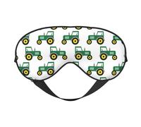 Máscaras para los ojos, máscara para dormir ajustable, cubierta para los ojos, cubierta para sombra para dormir, trabajo por turnos,Tractor verde y amarillo
