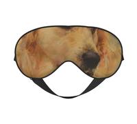 Máscaras para los ojos, máscara para dormir ajustable, cubierta para los ojos, cubierta para sombra para dormir, trabajo por turnos,Golden Retriever impreso