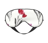 Máscaras para los ojos, máscara para dormir ajustable, cubierta para los ojos, cubierta para sombra para dormir, trabajo por turnos,tulipanes