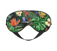 Máscaras para los ojos, máscara para dormir ajustable, cubierta para los ojos, cubierta para sombra para dormir, trabajo por turnos,Acuarela De Flores Tropicales
