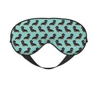 Máscaras para los ojos, máscara para dormir ajustable, cubierta para los ojos, cubierta para sombra para dormir, trabajo por turnos,Perro Salchicha Wiener Perro Perros Mascotas Mascotas