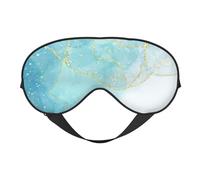 Máscaras para los ojos, máscara para dormir ajustable, cubierta para los ojos, cubierta para sombra para dormir, trabajo por turnos,Mármol líquido azul