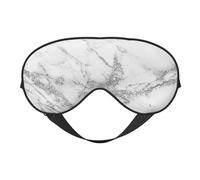 Máscaras para los ojos, máscara para dormir ajustable, cubierta para los ojos, cubierta para sombra para dormir, trabajo por turnos,Elegante Mármol Blanco Gris Plata Glitter