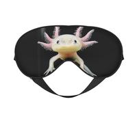 Máscaras para los ojos, máscara para dormir ajustable, cubierta para los ojos, cubierta para sombra para dormir, trabajo por turnos,Impresión de ajolote