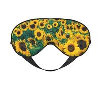 Máscaras para los ojos, máscara para dormir ajustable, cubierta para los ojos, cubierta para sombra para dormir, trabajo por turnos,Muchos hermosos girasoles