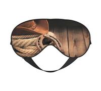 Máscaras para los ojos, máscara para dormir ajustable, cubierta para los ojos, cubierta para sombra para dormir, trabajo por turnos,Sombrero De Vaquero Salvaje Oeste Americano Guay