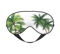 Máscaras para los ojos, máscara para dormir ajustable, cubierta para los ojos, cubierta para sombra para dormir, trabajo por turnos,Palmera de coco