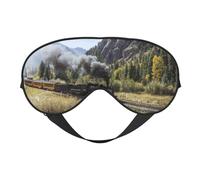 Máscaras para los ojos, máscara para dormir ajustable, cubierta para los ojos, cubierta para sombra para dormir, trabajo por turnos,Tren Locomotora De Vapor Impreso Lindo