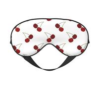 Máscaras para los ojos, máscara para dormir ajustable, cubierta para los ojos, cubierta para sombra para dormir, trabajo por turnos,Lindo patrón de cereza