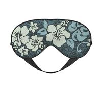 Máscaras para los ojos, máscara para dormir ajustable, cubierta para los ojos, cubierta para sombra para dormir, trabajo por turnos,Flores de hibisco vintage tribales hawaianas