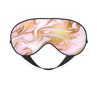 Máscaras para los ojos, máscara para dormir ajustable, cubierta para los ojos, cubierta para sombra para dormir, trabajo por turnos,Oro Brillo Rosa