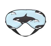 Máscaras para los ojos, máscara para dormir ajustable, cubierta para los ojos, cubierta para sombra para dormir, trabajo por turnos,Patrón de animales ballena