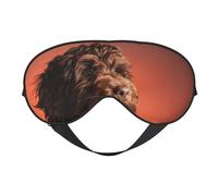 Máscaras para los ojos, máscara para dormir ajustable, cubierta para los ojos, cubierta para sombra para dormir, trabajo por turnos,Adorable perro cacatúa