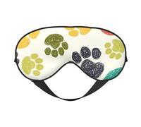 Máscaras para los ojos, máscara para dormir ajustable, cubierta para los ojos, cubierta para sombra para dormir, trabajo por turnos,Linda pata de perro