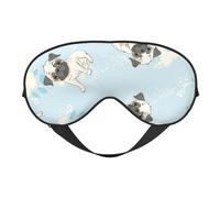 Máscaras para los ojos, máscara para dormir ajustable, cubierta para los ojos, cubierta para sombra para dormir, trabajo por turnos,Cachorros de perro de dibujos animados lindo