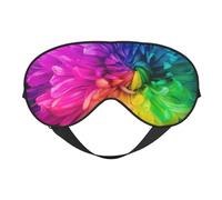 Máscaras para los ojos, máscara para dormir ajustable, cubierta para los ojos, cubierta para sombra para dormir, trabajo por turnos,Flor colorida