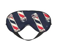 Máscaras para los ojos, máscara para dormir ajustable, cubierta para los ojos, cubierta para sombra para dormir, trabajo por turnos,Bandera de poste de barbero vintage